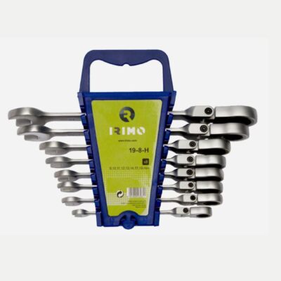 JUEGO LLAVE COMBINADA IRIMO 19-8-H CAB. FLEX. C/CRIQUE 8 PZ.(1)