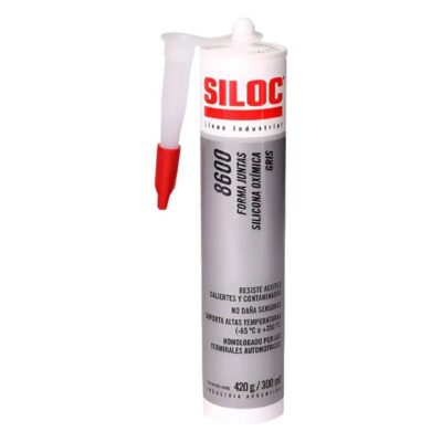 SILICONA SILOC 8600 OXIMICO GRIS 420 GRS CARTUCHO