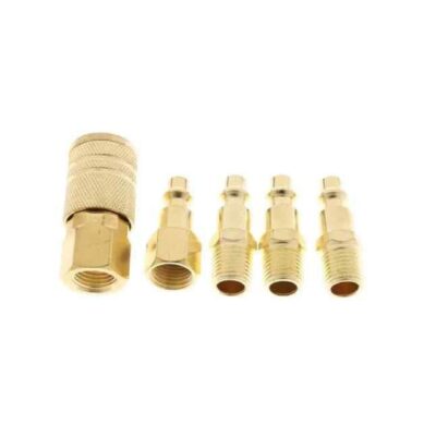SET DE 5 PIEZAS DE ACOPLE RAPIDO 1/4"" | CMP 25/50/100L | 04- COMPRESORES