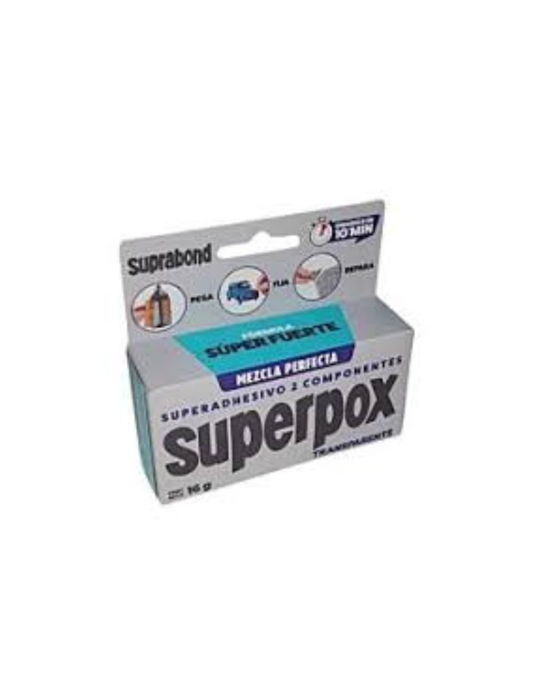 SUPERPOX SUPERADHESIVO TRANSPARENTE ESTUCHE X 16 G