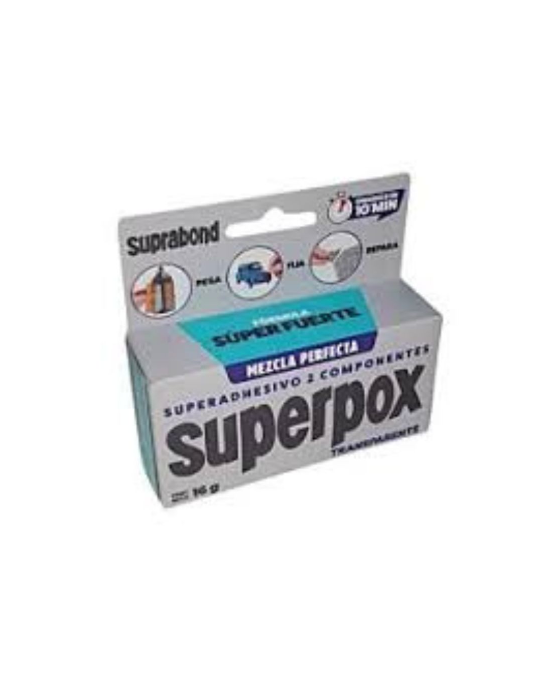 SUPERPOX SUPERADHESIVO ACERO ESTUCHE X 25G